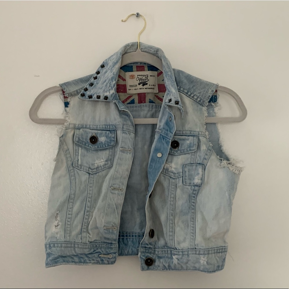 Zara mini Jean  vest